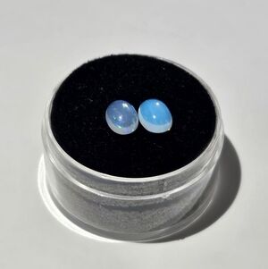 1.00 CtNatural Opal Play of Colour Oval Cut Gemstones